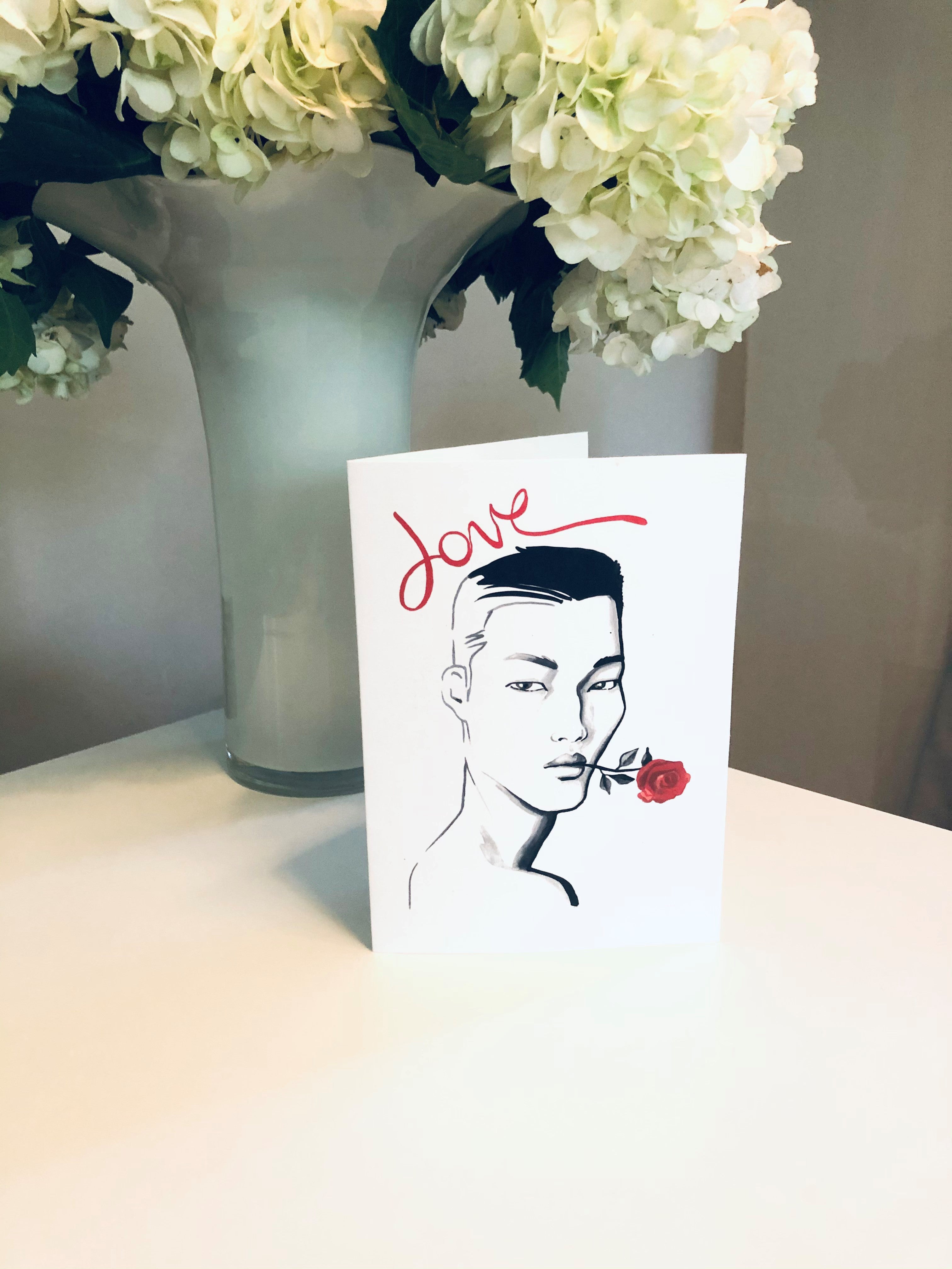LOVE 2 Greeting Card - Jayson Brunsdon Home